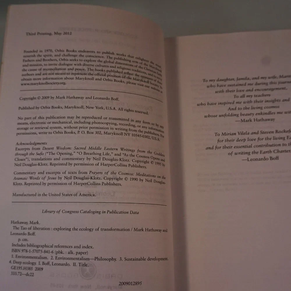 The Tao of Liberation Exploring the Ecology of Transformation 2012 Paperback